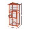 Bird Cage 72cm x 60cm x 168cm Pet Cages Large Aviary Parrot Carrier Travel Canary Wooden XL