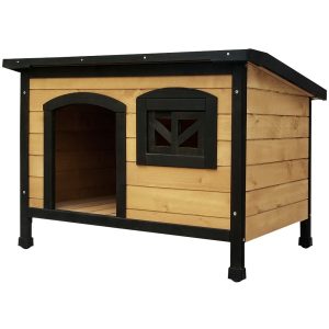 Dog Pet Kennel Dog House Large Wooden – 77x65x66 cm