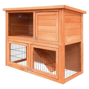 Chicken Coop 88cm x 40cm x 76cm Rabbit Hutch Large House Run Wooden Cage Outdoor