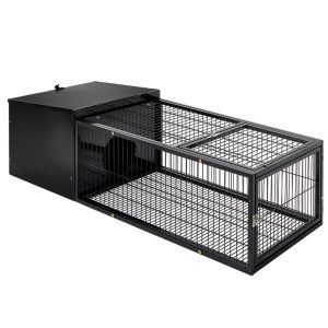 Rabbit Cage 122x52cm Hutch Enclosure Carrier Metal