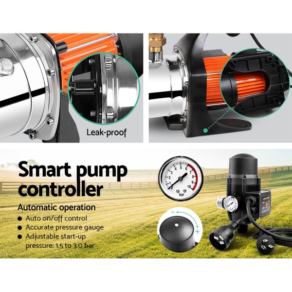 High Pressure Garden Water Pump with Auto Controller – 1500 W