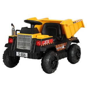 Kids Electric Ride On Car Dumptruck Loader Toy Cars 12V Yellow