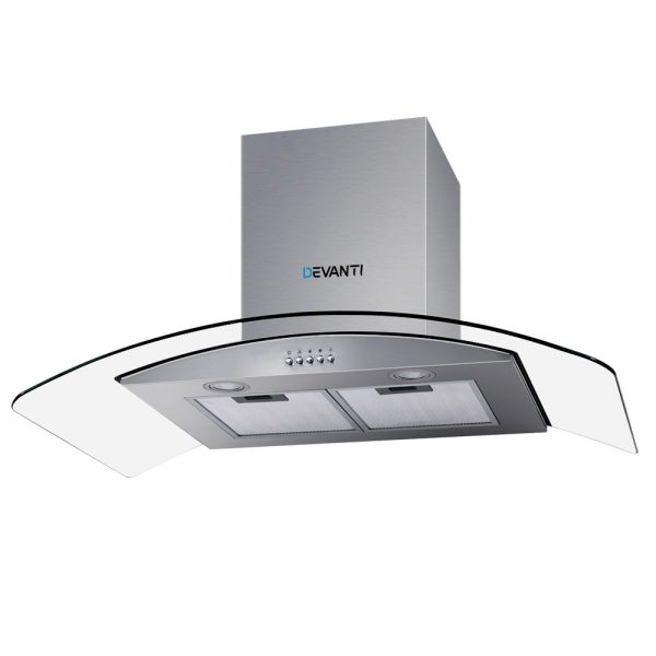 900mm Range Hood 90cm Rangehood Glass Canopy