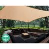 Waterproof Rectangle Shade Sail Cloth – Sand Beige – 2×4 m