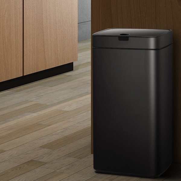 Automatic Motion Sensor Kitchen Rubbish Bin 45L – Black