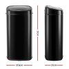 68L Motion Sensor Rubbish Bin – Black