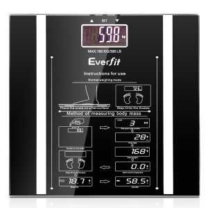 Bathroom Scales Digital Body Fat Scale 180KG Electronic Monitor Tracker