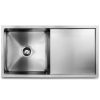 Stainless Steel Kitchen Sink Under/Top/Flush Mount Silver – 87x45x20.5 cm