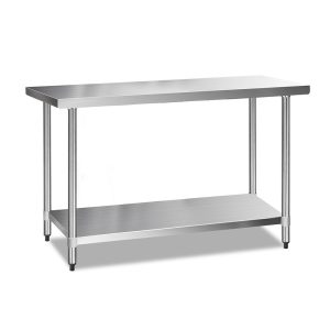 430 Stainless Steel Commercial Kitchen Bench – 152x61x89 cm, Without wheel