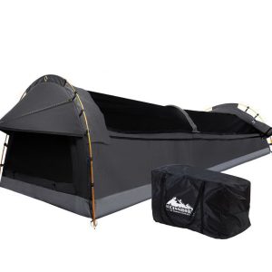 Double Swag Camping Swags Canvas Tent Deluxe