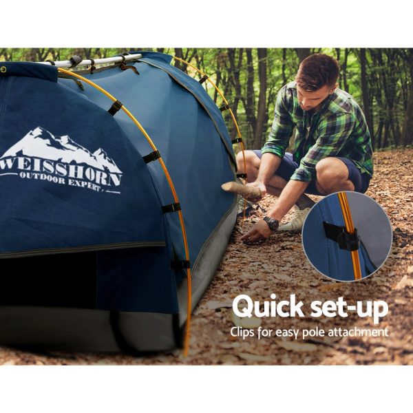 Swag Camping Swags Canvas Free Standing Dome Tent