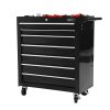 Tool Chest and Trolley Box Cabinet 7 Drawers Cart Garage Storage – Black