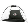 3M Golf Practice Net Tent Portable Training Aid Driving Target Mat Soccer – Black