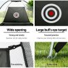 3M Golf Practice Net Tent Portable Training Aid Driving Target Mat Soccer – Black