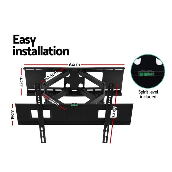 TV Wall Mount Bracket for 32″-70″ LED LCD Full Motion Dual Strong Arms