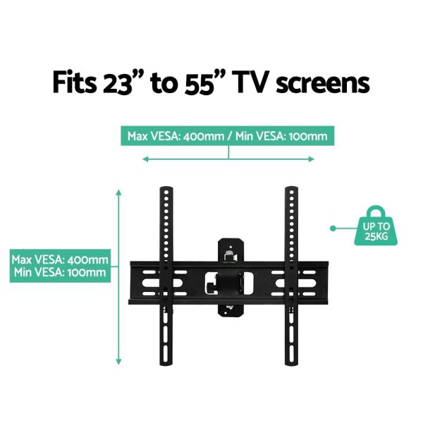 TV Wall Mount Bracket for 23″-55″ LED LCD TVs Full Motion Strong Arms