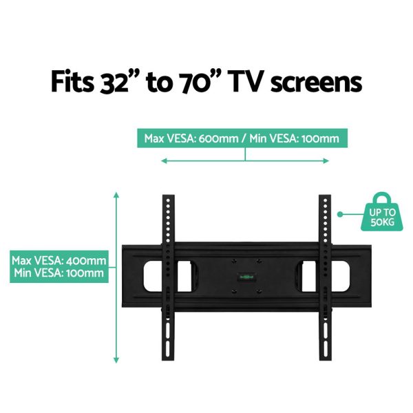 TV Wall Mount Bracket for 32″-70″ LED LCD TVs Full Motion Strong Arms