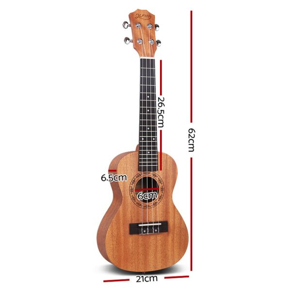 Concert Ukulele Mahogany Ukeleles Uke Hawaii Guitar – 23″ Acoustic Ukulele