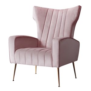 Armchair Lounge Chairs Accent Armchairs Chair Velvet Sofa Seat – Pink