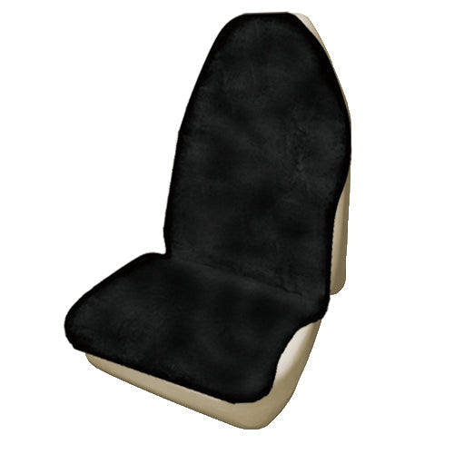 Throwover Sheepskin Seat Covers – Universal Size 20mm – Black