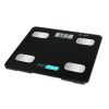 FitSmart Electronic Floor Body Scale Black Digital LCD Glass Tracker Bathroom