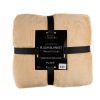 Royal Comfort Plush Blanket Throw Warm Soft Super Soft Large 220cm x 240cm – Camel