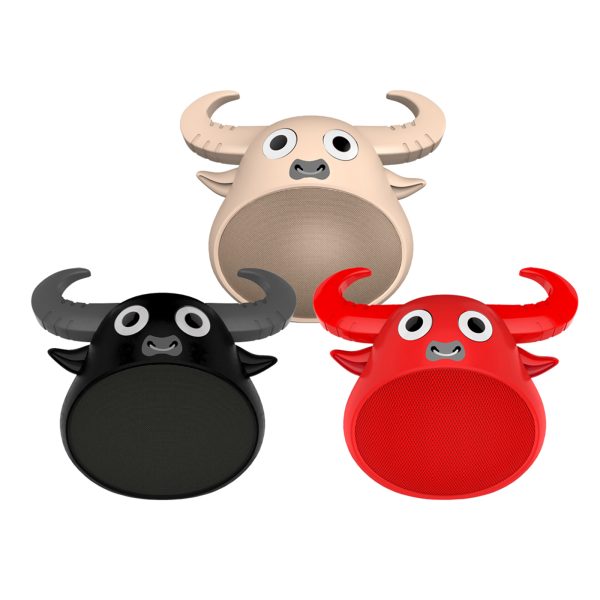 Fitsmart Bluetooth Animal Face Speaker Portable Wireless Stereo Sound – Black