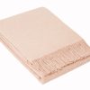 Oxford Throw – Merino Wool Blend – Blush