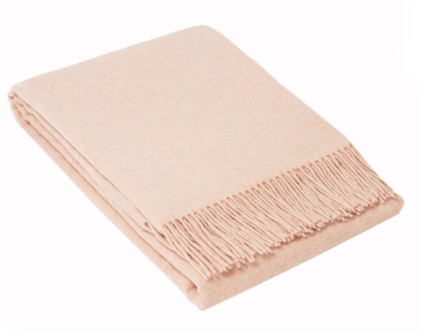 Oxford Throw – Merino Wool Blend – Blush