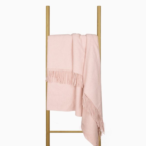 Oxford Throw – Merino Wool Blend – Blush