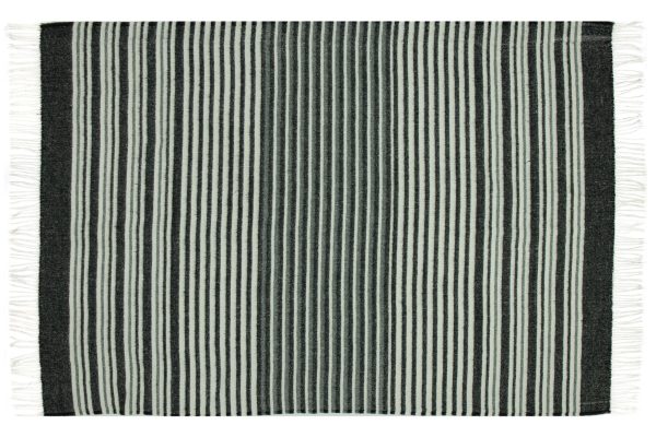 Richmond Throw – Reclaimed Wool Blend – Monochrome