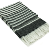 Richmond Throw – Reclaimed Wool Blend – Monochrome