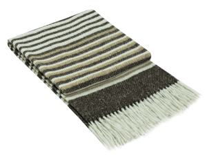 Richmond Throw – Reclaimed Wool Blend – Tan