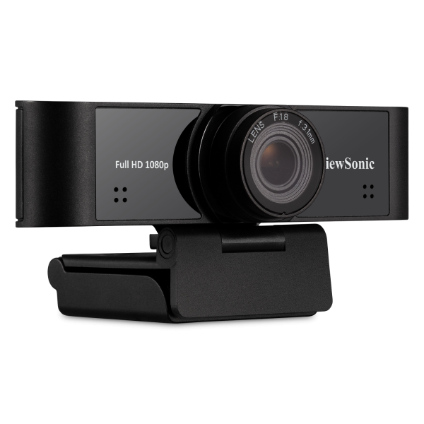 VIEWSONIC 1080p ultra-wide USB camera with built-in microphones compatible – Windows and Mac