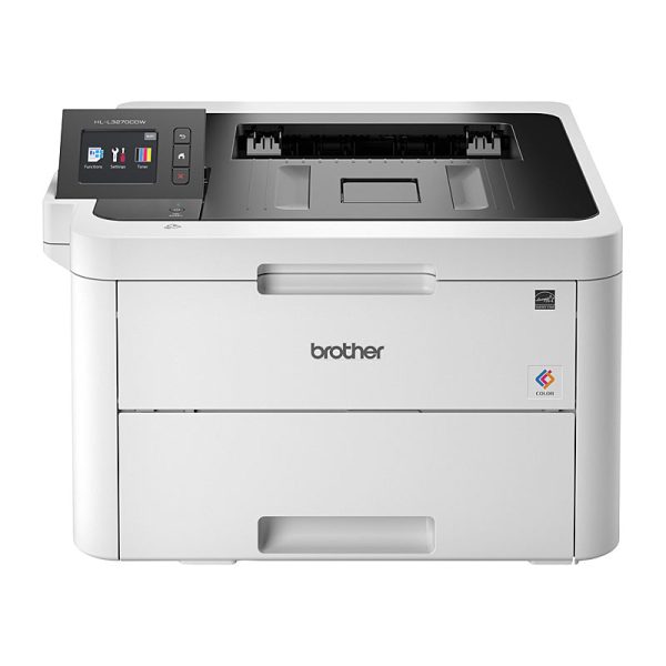 Brother HL-L3270CDW Colour LED Laser Printer with automatic 2-sided printing, wireless connectivity and NFC 24ppm, LAN, 250 sheet