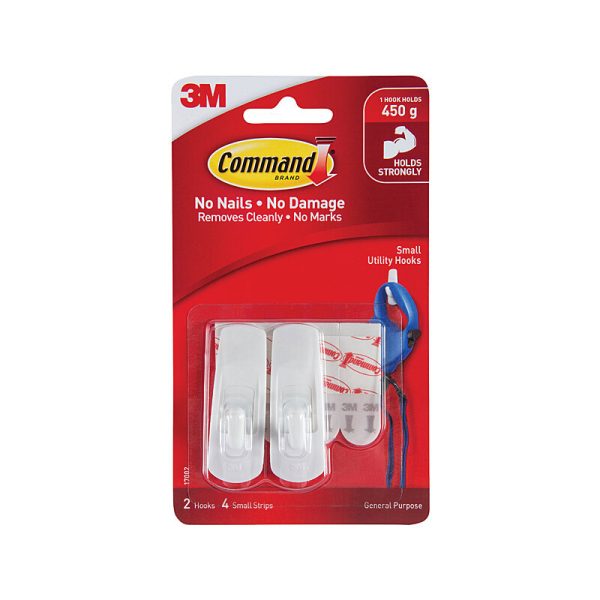 COMMAND Hook 17002ANZ Small Pack of 2 Box of 6