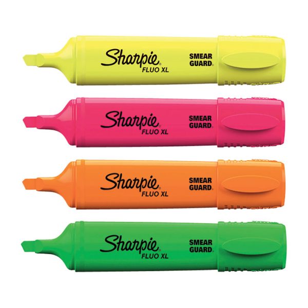 SHARPIE FluXL Hiliter Pack 4 Box of 12