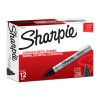 SHARPIE Metal Finish Permanent Marker Chisel Tip Black Box of 12