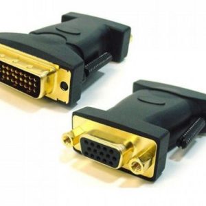 ASTROTEK DVI to VGA Adapter Converter 24+5 pins Male to 15 pins Female Gold Plated