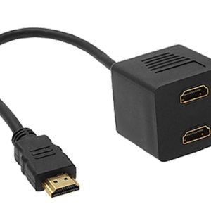 ASTROTEK HDMI Splitter Cable 15cm - v1.4 Male to 2x Female Amplifier Duplicator Full HD 3D