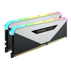 CORSAIR Vengeance RGB RT 16GB (2x8GB) DDR4 3600MHz C18 18-22-22-42 Heatspreader Desktop Gaming Memory White for AMD