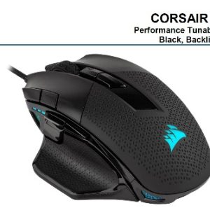 Corsair Nightsword RGB Smart Tunable, FPS/MOBA, 18000 DPI, Gaming Mouse