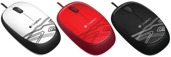 Logitech M105 Corded Optical Mouse Black – High-definition optical tracking Full-size comfort Ambidextrous design