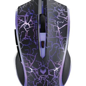 RAPOO V20S LED Optical Gaming Mouse Lighting Black - Upto3000dpi 16m Colour 5 Programmable Buttons