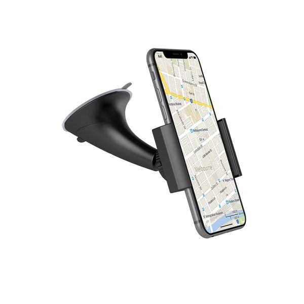 CYGNETT DashView Vice Universal In-Car Windscreen Mount – Black CY1738UNVIC, Secure & Adjustable Cradle, Compatible with Units between 55-86mm Wide