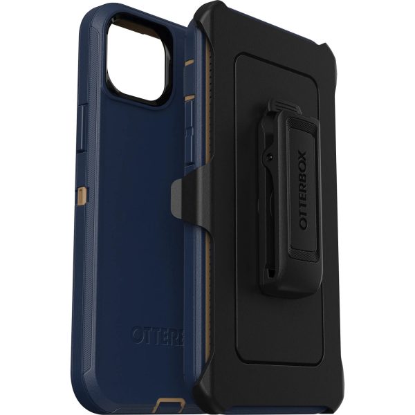 OTTERBOX Apple iPhone 14 Plus Defender Series Case – Blue Suede Shoes (77-88367), 4X Military Standard Drop Protection, Multi-Layer Protection