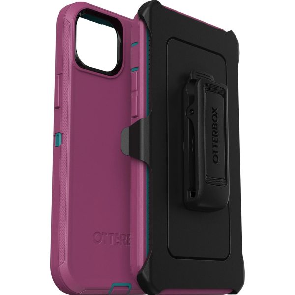 OTTERBOX Apple iPhone 14 Plus Defender Series Case – Canyon Sun (Pink) (77-88369), 4X Military Standard Drop Protection, Multi-Layer Protection