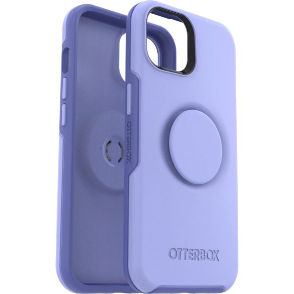 OTTERBOX Apple iPhone 14 / iPhone 13 Otter + Pop Symmetry Series Antimicrobial Case – Periwink (Purple) (77-89690), Durable Protection