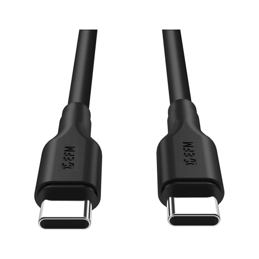 FORCE TECHNOLOGY Type-C to Type-C Charge Cable 2M – Black EFPC2CU932BLA, Optimal Charge and Data Speeds, Optimal Charge and Sync, 360° Rotatable Cable