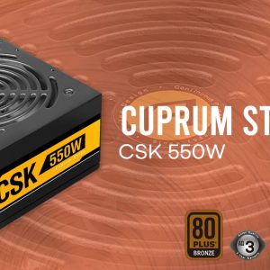 ANTEC CSK550 80+ Bronze 550w, up to 88% Efficiency, Flat Cables, 120mm Silent Fans, Continuous power PSU, AQ3